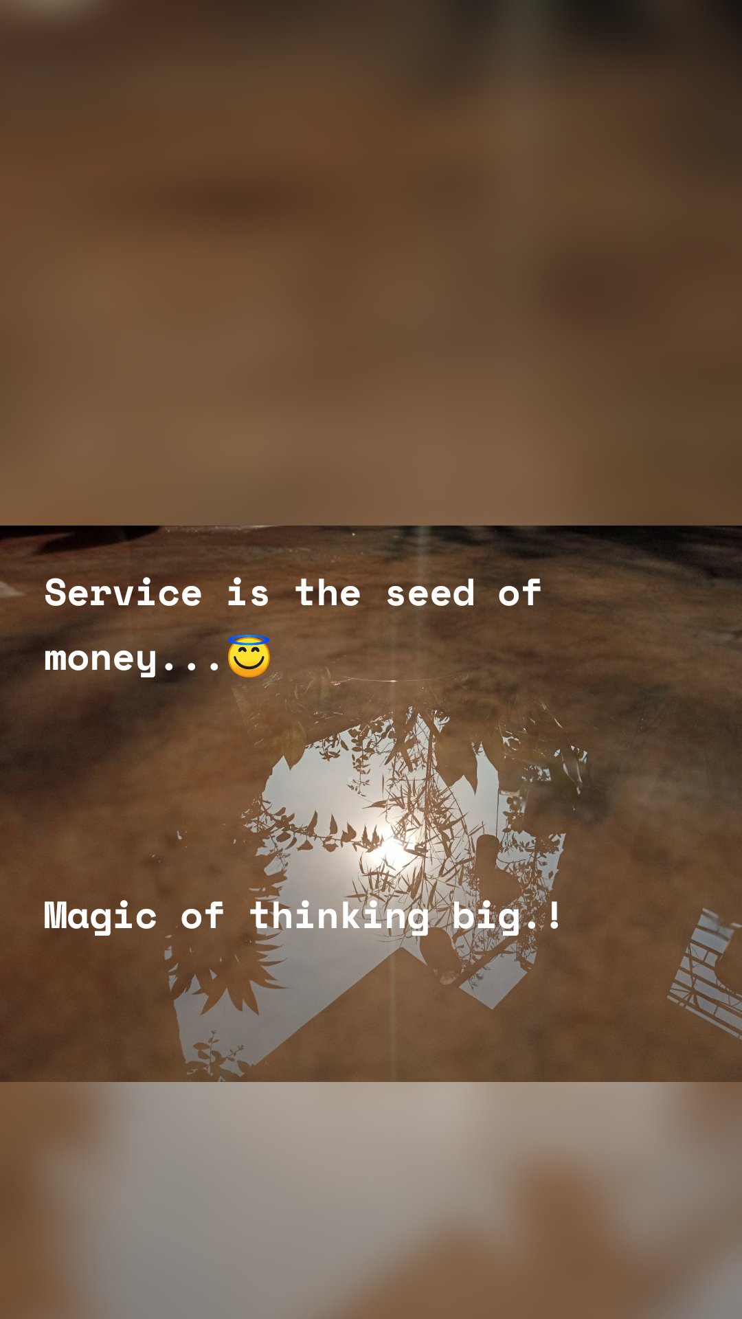 Service is the seed of money...😇



Magic of thinking big.! 